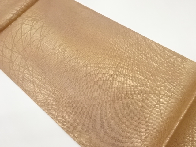 JAPANESE FUKURO OBI FOR SUMMER / WOVEN LEAVES